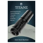 Titanz Auto Suck - automata szívó maszturbátor férfiaknak (fekete)