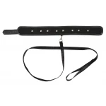 Vegan Fetish - szegecses nyakörv és póráz, bondage szett (fekete)