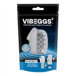 VIBEGGS Blow Misty - vibrációs tojás maszturbátor férfiaknak (fehér)