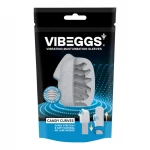 VIBEGGS Candy Curves - vibrációs tojás maszturbátor férfiaknak (fehér)