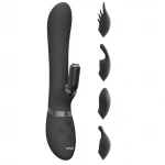 Vive Chou - 4in1 csiklókaros vibrátor (fekete)