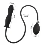 Erospace Wild Play - pumpálható anál plug (fekete)