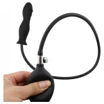 Erospace Wild Play - pumpálható anál plug (fekete)