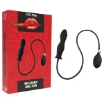 Erospace Wild Play - pumpálható anál plug (fekete)