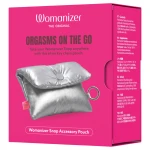 Womanizer Snap - tárolótasak kulcstartóval (ezüst)