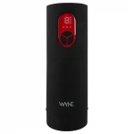 WYNE 07 - akkus, rezgő-szívó maszturbátor férfiaknak (fekete)