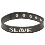 X-Play Slave - rabszolga nyakörv, bondage kiegészítő (fekete)