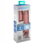 Pipedream X-TENSION Elite 2 - heregyűrűs, hosszabbító péniszköpeny (testszínű)