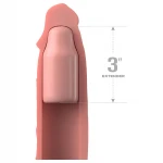 Pipedream X-TENSION Elite 3 - vágható hosszabbító péniszköpeny (testszínű)