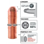Pipedream X-TENSION Mega 1 - hosszabbító péniszköpeny (17,7cm)