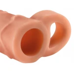 Pipedream X-TENSION Perfect 1 - heregyűrűs péniszköpeny (17,7 cm, testszínű)