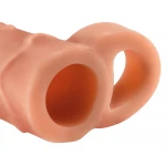 Pipedream X-TENSION Perfect 2 - heregyűrűs péniszköpeny (19 cm, testszínű)