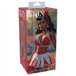 XKIN Cheerleader Cherry - élethű műpunci maszturbátor (sötét testszínű)