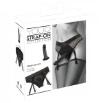You2Toys - felcsatolható dildó alsóval, strap-on szett (fekete)
