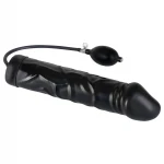 You2Toys - latex, pumpálható élethű análtágító (fekete)