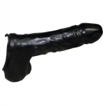 You2Toys Be Bizarre - latex pénisz- és hereköpeny (fekete)
