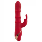 You2Toys Rabbit - mozgó gyűrűs, csiklókaros vibrátor (piros)