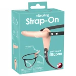 You2Toys - Strap-On - akkus, felcsatolható vibrátor (testszínű)