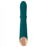 You2Toys Thumping Rabbit - gyűrűs, csiklókaros vibrátor (türkiz)