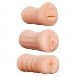 XXX To GO Juicy - műpunci, száj és műpopsi maszturbátor szett (3 db)